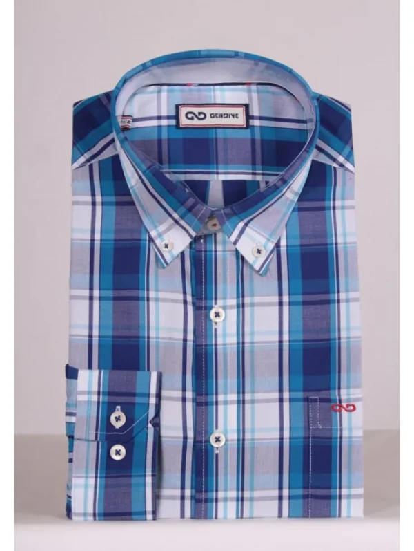 Hombre Emilio Iglesias Camisa de cuadros manga larga