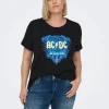 Mujer Emilio Iglesias Camiseta AC DC, Only Carmakoma