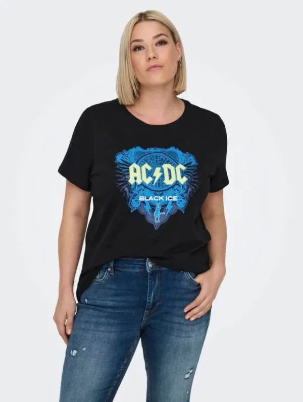 Mujer Emilio Iglesias Camiseta AC DC, Only Carmakoma
