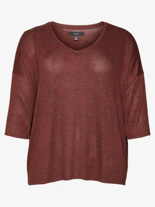Mujer Emilio Iglesias Camiseta de pico manga 3/4, Vero Moda