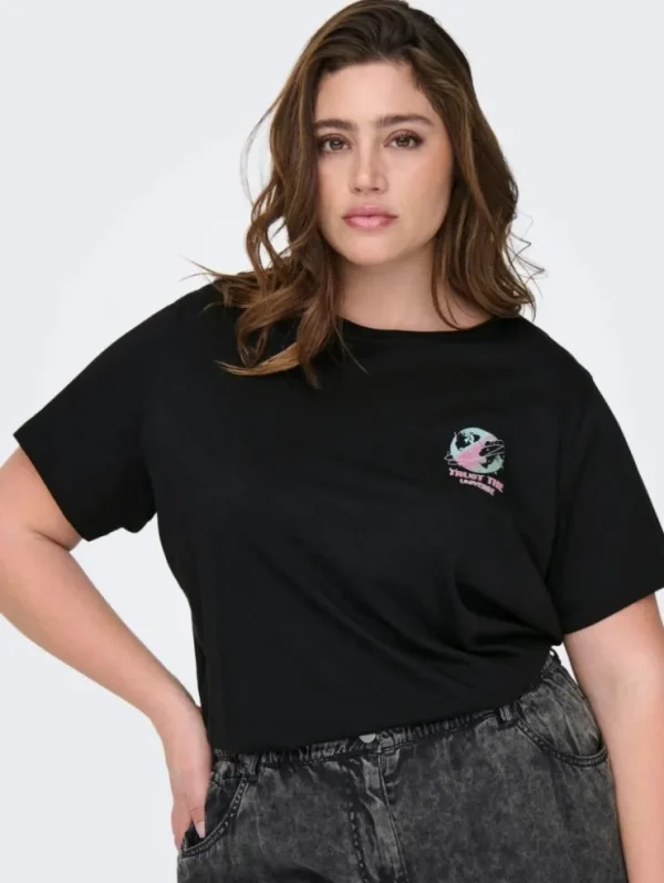 Mujer Emilio Iglesias Camiseta gráfico manga corta, Only Carmakoma