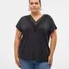 Mujer Emilio Iglesias Camiseta lencera manga corta, Vero Moda