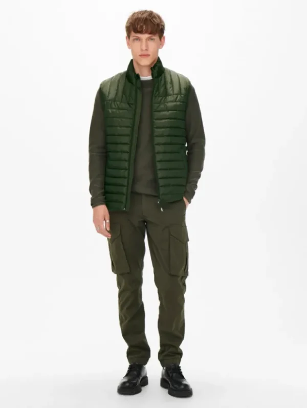 Hombre Emilio Iglesias Chaleco acolchado, Only & Sons