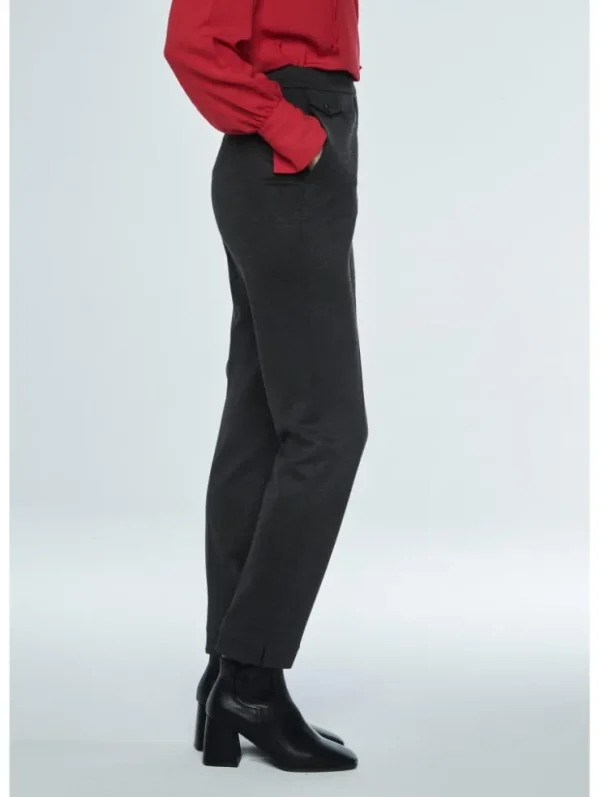 Mujer Emilio Iglesias Pantalón de traje liso corte pitillo