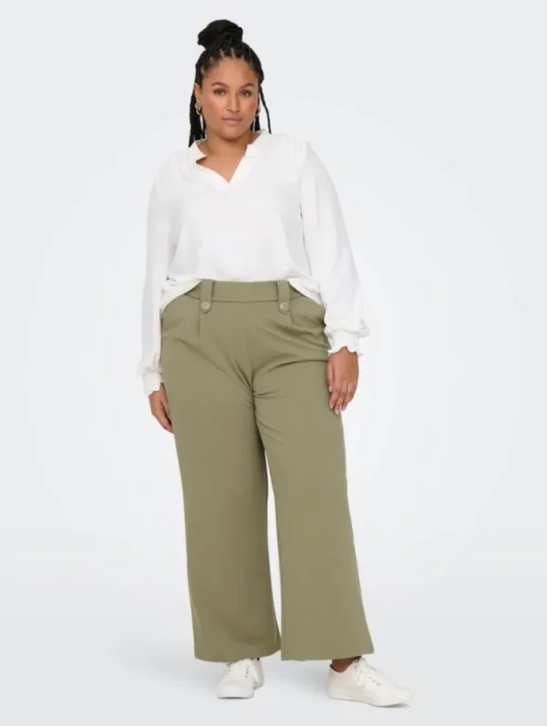 Mujer Emilio Iglesias Pantalón pernera ancha, Only Carmakoma