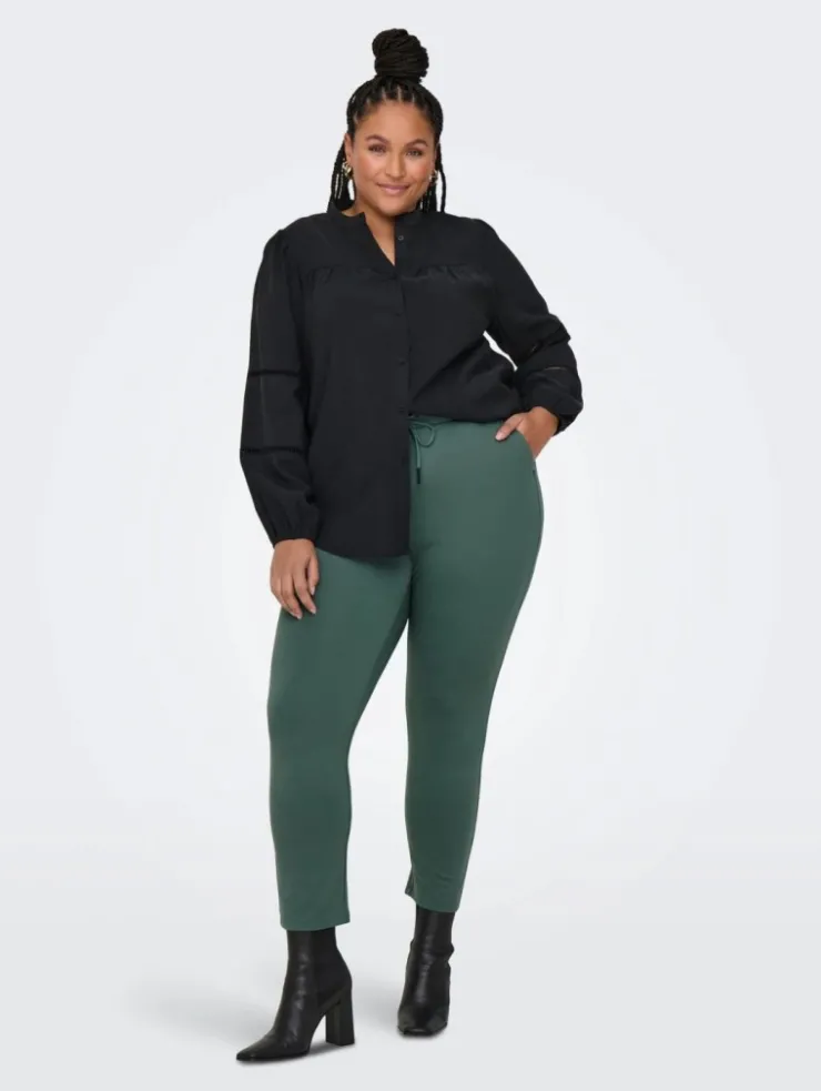 Mujer Emilio Iglesias Pantalón unicolor cordón, Only Carmakoma