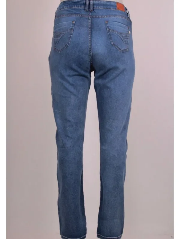 Mujer Emilio Iglesias Pantalón vaquero semipitillo tiro alto, Koyote Jeans