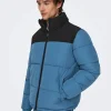 Hombre Emilio Iglesias Parka acolchada bicolor, Only&Sons