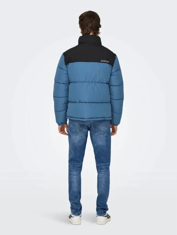 Hombre Emilio Iglesias Parka acolchada bicolor, Only&Sons