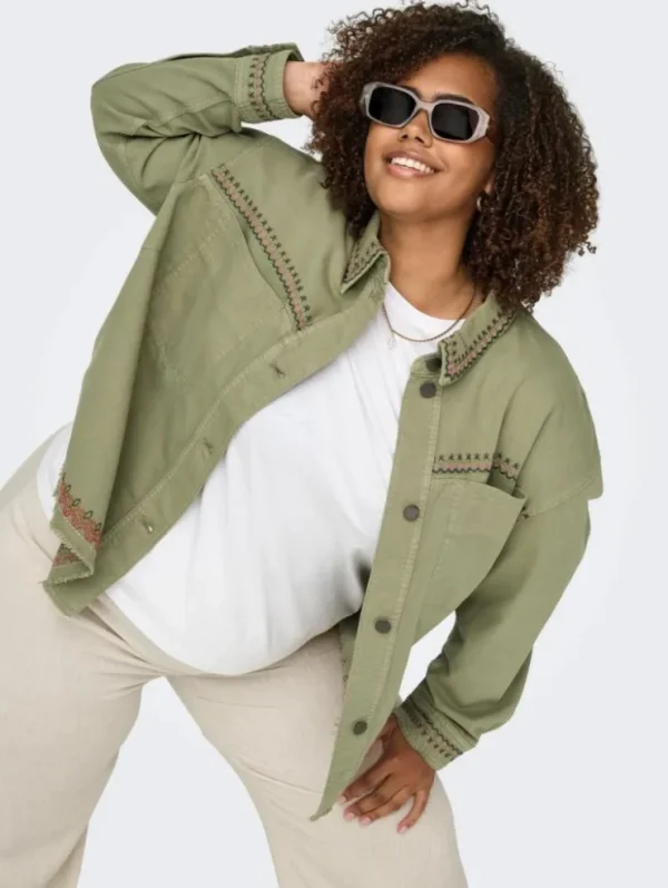 Mujer Emilio Iglesias Sobrecamisa bordada, Only Carmakoma