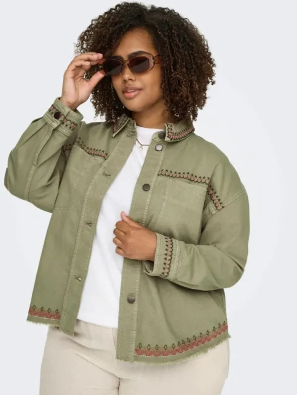 Mujer Emilio Iglesias Sobrecamisa bordada, Only Carmakoma