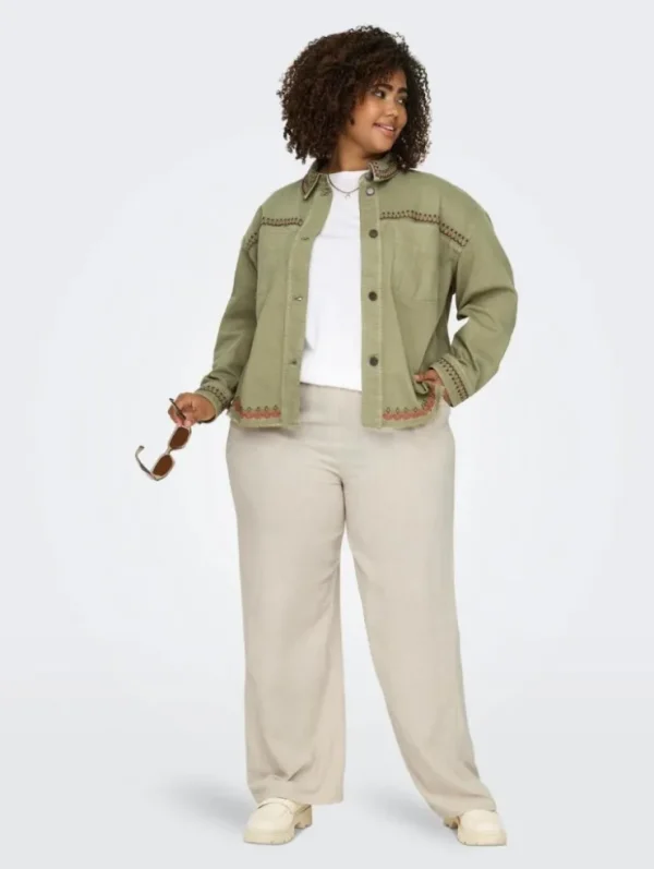 Mujer Emilio Iglesias Sobrecamisa bordada, Only Carmakoma