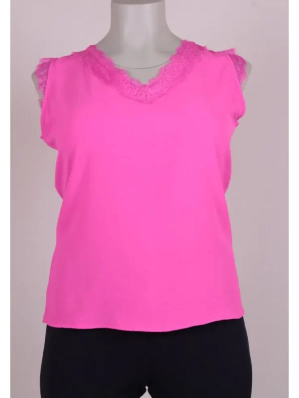 Mujer Emilio Iglesias Top lencero puntilla
